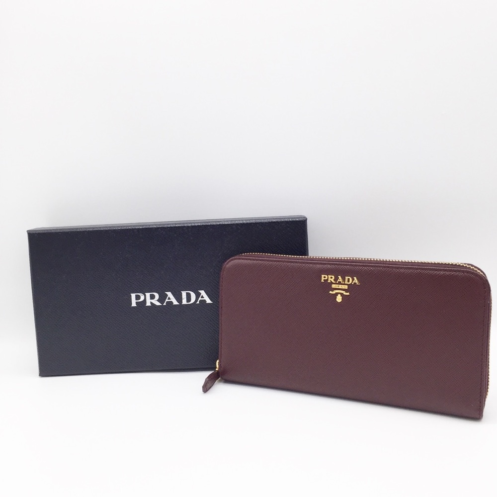 BRAND NEW Prada Saffiano Zip-Around Wallet
